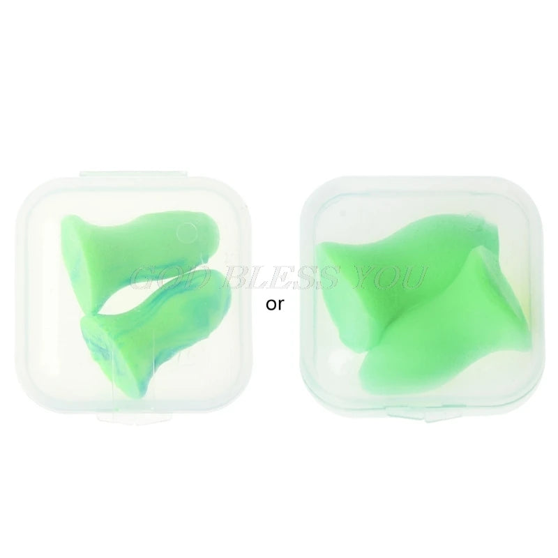 1 Pair Soft Foam Ear Plugs Tapered Travel Sleep Noise Prevention Earplugs Drop Shipping