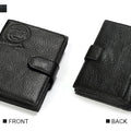 KAVIS Genuine Leather Wallet Men Passport Holder Coin Purse Magic Walet PORTFOLIO MAN Portomonee Mini Vallet Passport Cover