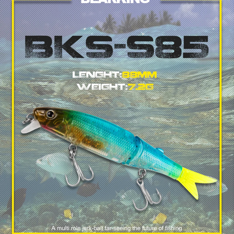BEARKING 8.8cm 7.2g fishing lures minnow quality painting professional action baits hot model crankbaits penceil bait popper
