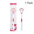 Y-Kelin Sales Silicone Tongue Scraper Brush Cleaning  Food Grade Single Oral Care To Keep Fresh Breath 3Color Pack No.1