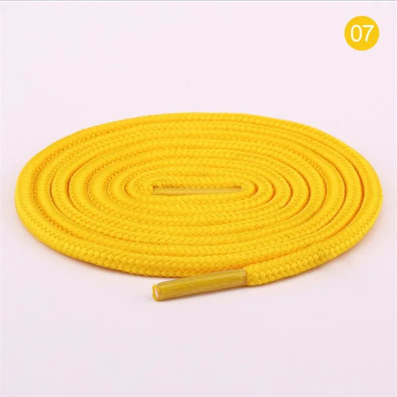 1 Pair Round Shoelaces Top Quality Polyester Classic Off White Shoe laces Do not fade Outdoor Leisure Sneakers Shoe lace Unisex