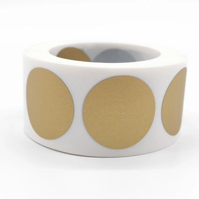 Round Rose Gold Scratch Off Stickers 1 Inch Labels | SAMAG
