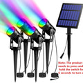 Solar Powered Spotlight IP65 Solar LED Light Outdoor Landscape Yard Garden Tree Separately Lamp Aluminum Anti Rust Solar Lamp