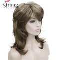 StrongBeauty Long Shaggy Layered Ombre Blonde Classic Cap Full Synthetic Wig Women's Wigs COLOUR CHOICES