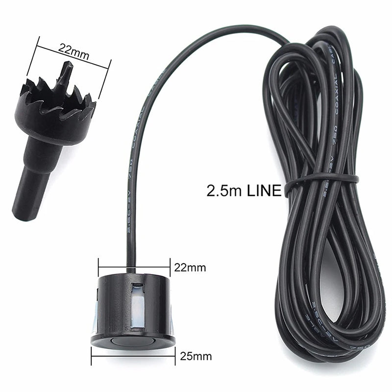 CVBS GreenYi Dual Core CPU Car Video Parking Sensor Reverse Backup Radar Assistance, Auto Parking Monitor Digital Display