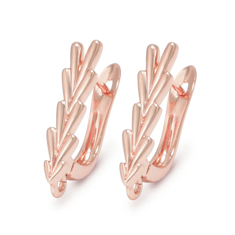 1 Pair Gold Plated  Earring Hooks Components Accessories Supplies For Woman DIY  Handmade Making Findings Jewelry  Wholesale