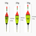 4pcs EVA Luminous Fishing Float Light Stick Long Vertical Foam Plastic Rock Fishing Floats Bobber 10g 20g 30g Buoyancy