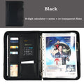 A4 Fichario Binder Document File Folder Ring Cabinet Case Manager Padfolio Business Organizer Holder Zipper Office Briefcase Bag