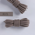 1pair Round Shoelaces Polyester Solid Classic For Yezy Sports Boot Bold Shoeslace Sneaker Shoe Laces Shoes Strings