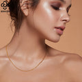 Rinntin Luxury 925 Sterling Silver Diamond - Cut Rope Chain Necklace For Men Women Fashion Italian Neck - Visuel 4 | SAMAG