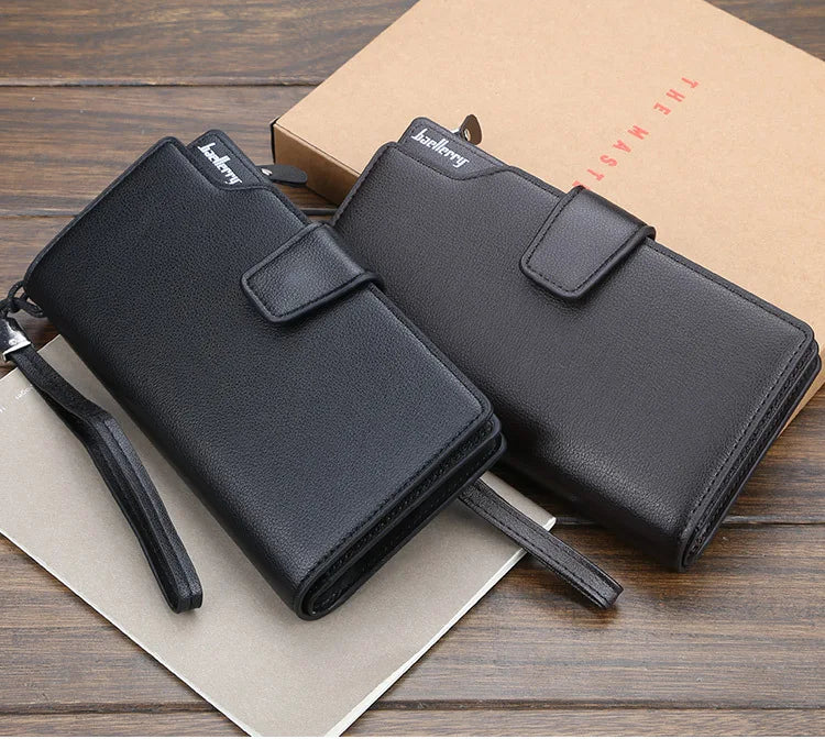 New Card Holder Men Wallets Business Long Design Quality Fashion Casual Men Purse Zipper Multi-function Wallets