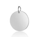 10pcs/Lot Mirror Polished Stainless Steel Round Shaped DIY Blank Charms For Making Bracelet Necklace Accessories 6-20mm