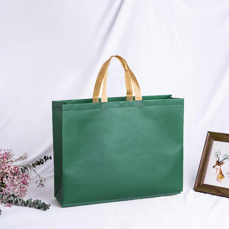 Big Eco-Friendly Folding Shopping Bag Reusable Portable Shoulder Handbag For Travel Grocery Package Storage Bag Large Tote Pouch