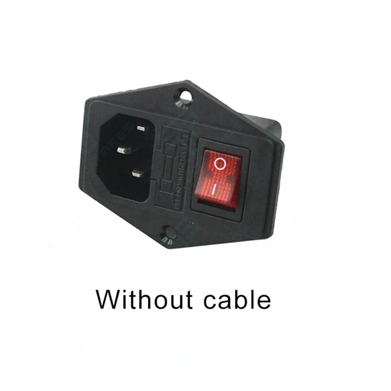 3D Printer Parts Accessories Rocker Switch Power Connector Plug Power Socket Switch Voltage Current 15 A 220 V / 110 V