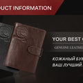 KAVIS Genuine Leather Wallet Men Passport Holder Coin Purse Magic Walet PORTFOLIO MAN Portomonee Mini Vallet Passport Cover