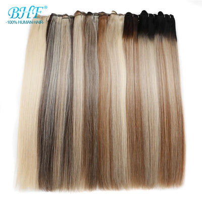 BHF 100% Human Hair Weaves Straight Russian Remy Natural | SAMAG