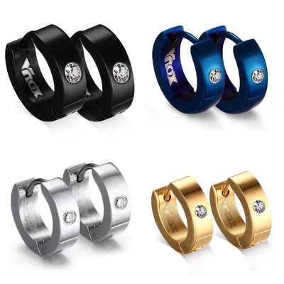 Vnox Cute Hoop Earrings For Women Men Stainless Steel Ear | SAMAG