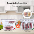 Stainless Steel Sous Vide Rack , 11L Sous Vide Cooker Containers Detachable Dividers Separator for Immersion Circulators
