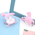 1 Piece Cute Pink Pony Velvet Jewelry Box Wedding Ring Box Gift Boxes For Jewelry Packaging Rings Necklace Display Storage