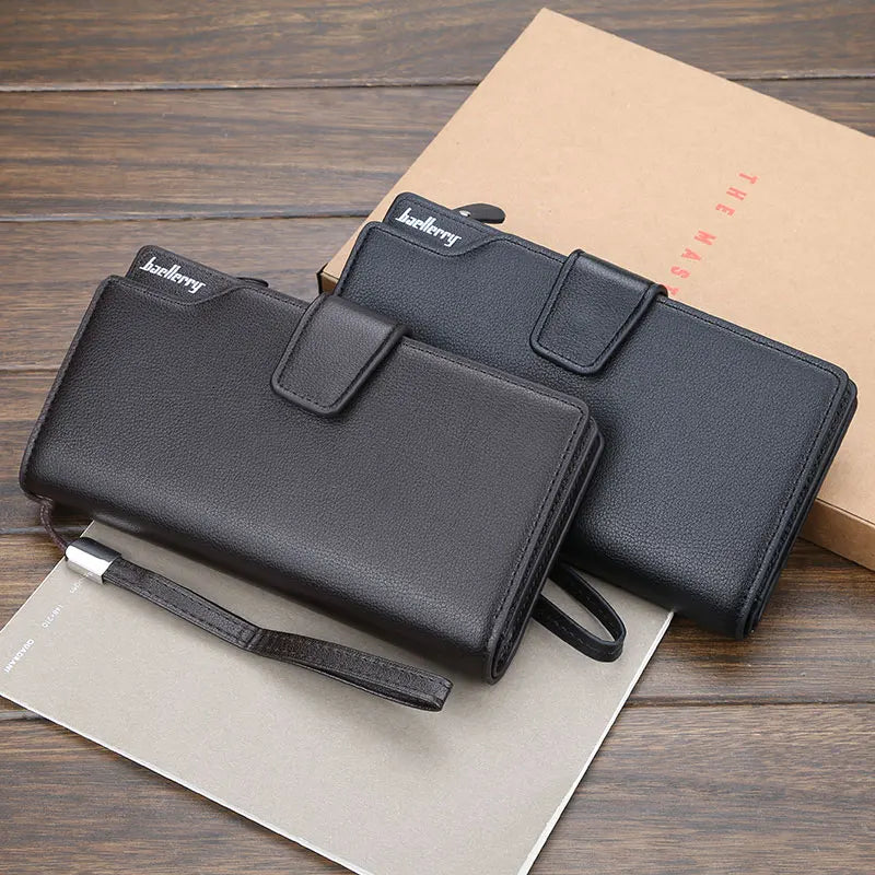 New Card Holder Men Wallets Business Long Design Quality Fashion Casual Men Purse Zipper Multi-function Wallets