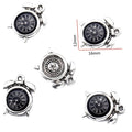 10 pcs Enamel charms antique bronze metal watch pendants fit diy necklace bracelet charms for Jewelry making W80