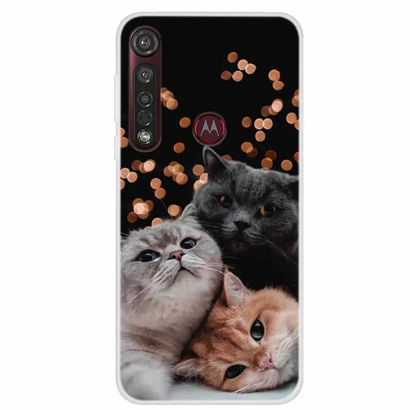 For Motorola Moto G8 Power Case Shockproof Soft silicone TPU Back Cover For Moto G8 Power Lite Phone Cases Case G8 Plus Cartoon