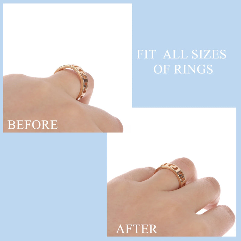 8Pcs/lot Silicone Invisible Clear Ring Size Adjuster Resizer Loose Reducer Sizer Fit Any Jewelry Tools - Visuel 3 | SAMAG