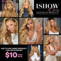 Honey Blonde Body Wave Lace Frontal Wig 27# Colored Pre Plucked 100% Human Hair Wigs Transparent Lace Closure Wig Human Hair