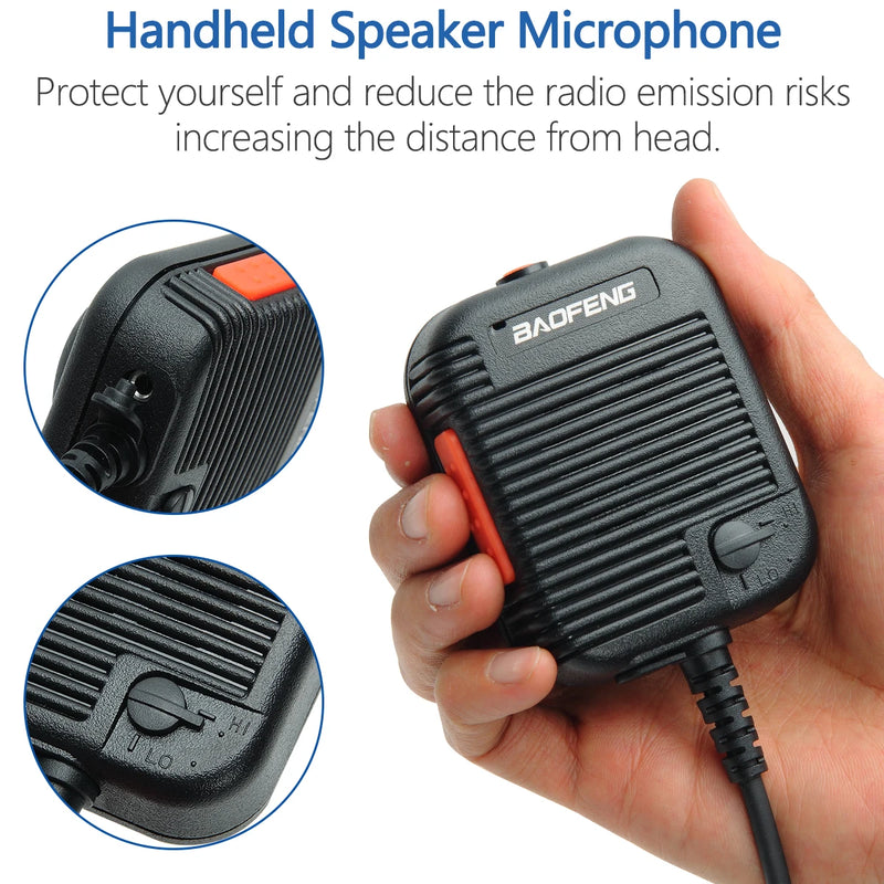 Baofeng AR-152 Tactical Microphone Speaker Mic Adjustable Volume For Baofeng AR 152 BF-888S UV-5R UV-25 UV-5RH Walkie Talkie