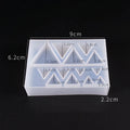SNASAN Cute Beads Cube Triangle Silicone Mold For Jewelry Earrings Pendant Making Resin UV Epoxy Resin Molds Crafts DIY Tool
