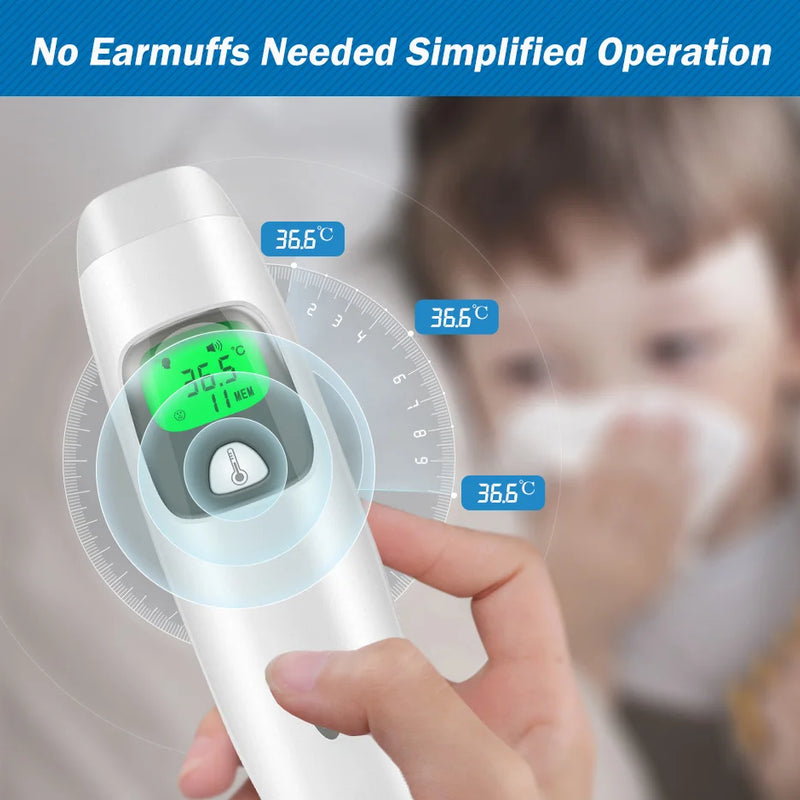Cofoe 2 in 1 Digital Forehead & Ear Thermometer Non-Contact Medical Thermometer Baby/Adult  ±0.1℃ Temperature precise Measure
