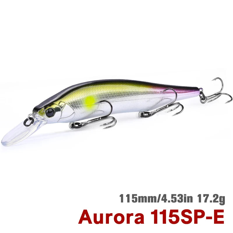 TSURINOYA 115mm 17.2g Suspending Minnow Fishing Lure - View 16 | SAMAG