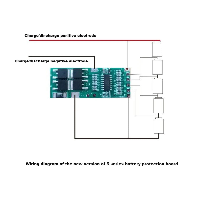 1S/2S/3S/4S/5S Li-ion 18650 Lithium Battery Charger Lipo Cell Module PCB BMS Protection Board For Drill Motor with Balance