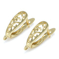 1 Pair Gold Plated  Earring Hooks Components Accessories Supplies For Woman DIY  Handmade Making Findings Jewelry  Wholesale