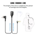 Retevis EAM002 Radio Headset 10pcs Walkie Talkie Accessories Earpieces PTT MIC for Motorola DP1400/GP2000/CP200/040 HYT