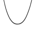 ANDYWEN 925 Sterling Silver 1.5mm Tennis Zircon Charm Long Chain Necklace Rock Punk Fashion Fine Jewelry Gift Wedding Party