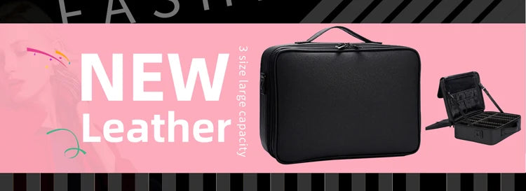 New Upgrade Large Capacity Cosmetic Bag Hot-selling Professinal Women Travel Makeup Case
