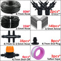 KESLA Garden Automatic Watering Irrigation Kit Elbow Emitter Drip System 4/7MM to 3/5MM Hose for Bonsai Potted Flower Greenhouse