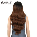 Noble 13x4 Lace Front Wig Synthetic 28 inch Long wavy ombre blonde Wigs For Women Ombre Lace Front Wig Synthetic Lace Front Wig