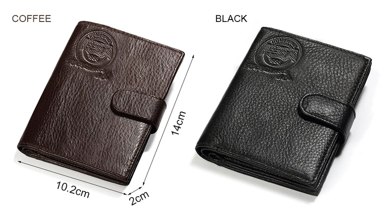 KAVIS Genuine Leather Wallet Men Passport Holder Coin Purse Magic Walet PORTFOLIO MAN Portomonee Mini Vallet Passport Cover
