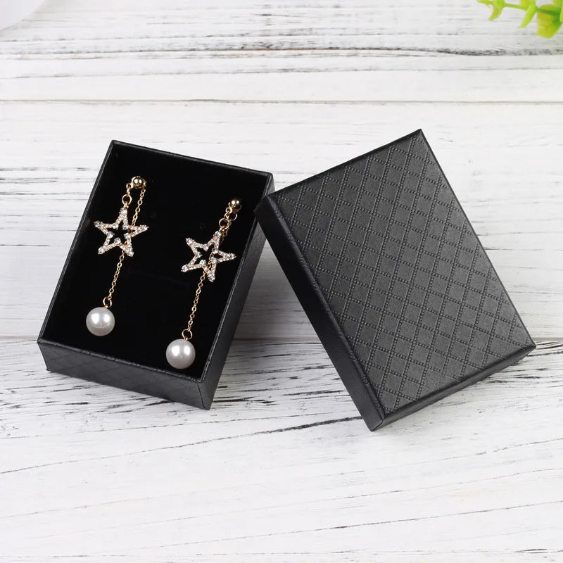 24pcs Jewelry Box for Necklace Earrings Ring Bracelet Boxes Engagement Birthday Gift Packaging Paper Jewellery Organizer Display
