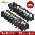 Laminated Label Tape 12mm Compatible for tze tape TZe-231 TZe-631 for Brother P-touch H110 D210 H200 E1000pro Label Printer