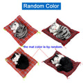 Car Interior Decoration Cute Sleeping Cat Kitten Toy Dashboard Ornaments Plush For Boat Truck Off Road 4x4 Caravan Accessories