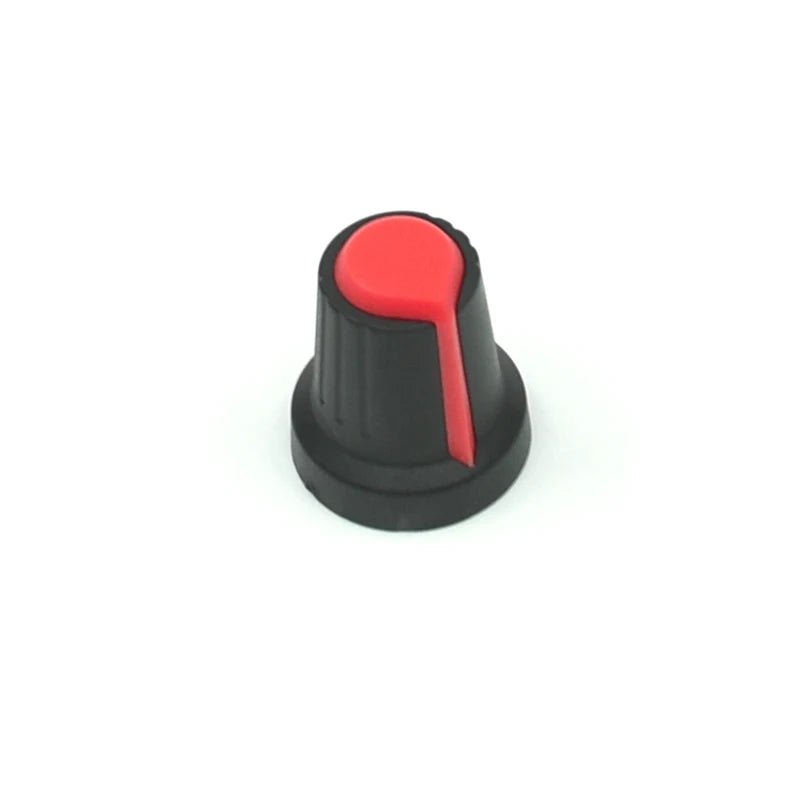 30PCS/lot WH148 Potentiometer Knob Kit Plastic Knobs Cap 6mm Shaft Hole AG2 Yellow Orange Blue White Red 5value*6PCS=30PCS