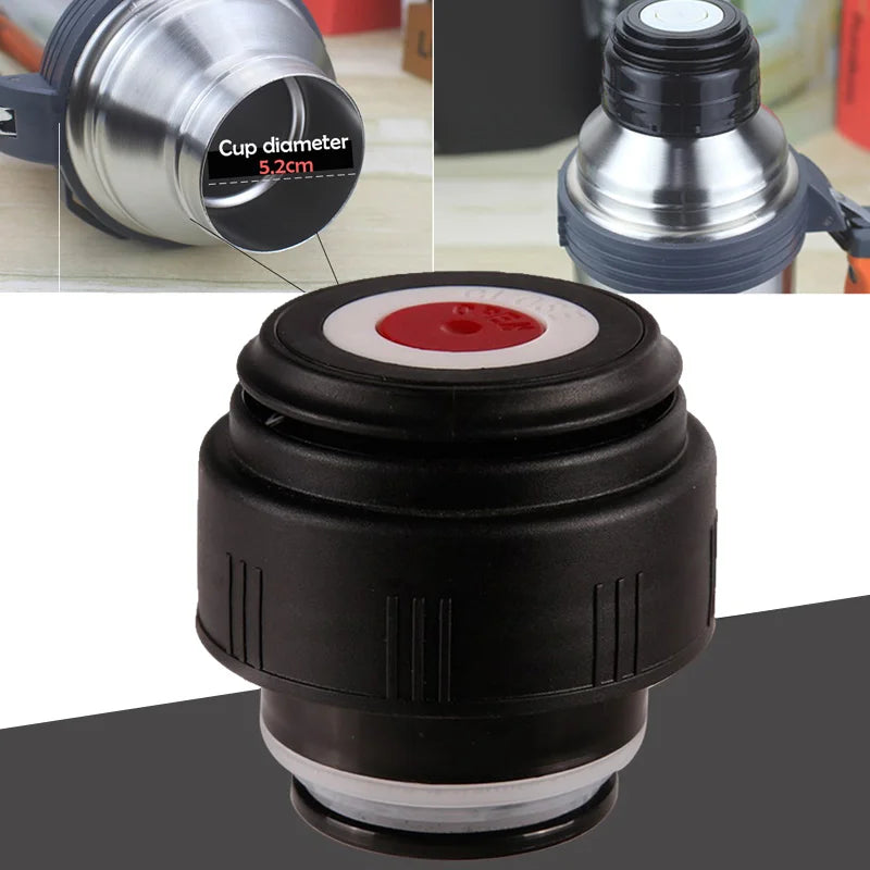 4.5cm/5.2cm Thermos Bottle Cap Vacuum Flask Lid Stopper Export Bottle Cap Replacement Cover for Outdoor Indoor Travel Thermos
