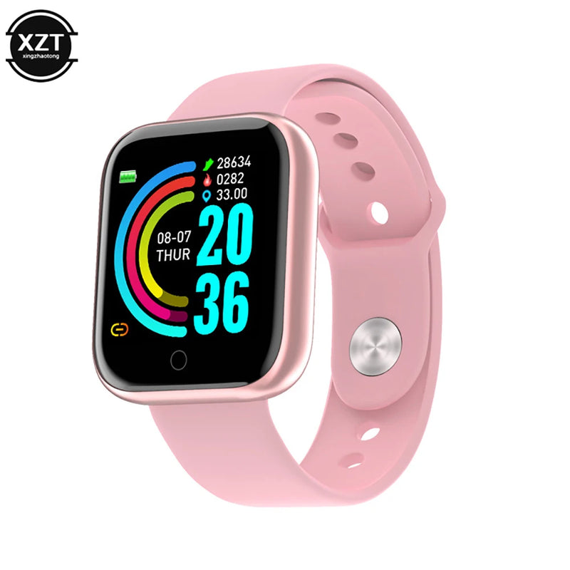 Health Monitor Smart Watch Y68 Men Sports Watches Women Fitness Tracker Bracelet Steps Calorie Bluetooth Wrist Watch D20 Clock
