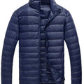 2026 Royal Blue Hooded Parkas Men's Zipper Control Winter Jacket Fashion Hot Sale Jaqueta Plus Size S-5XL Lightweight Warm Coats