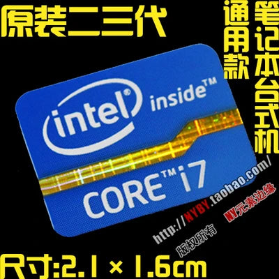Hot Wholesale Original Core i7 3 4 5 6 7 8 9 10th Generation Laptop Desktop CPU Label Sticker