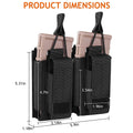 Tactical Molle Magazine Pouch Tactical Pouch Single/Double/Triple Rifle Pistol Mag Pouch 2-Layer Cartridge Holder for M4 M14 M16