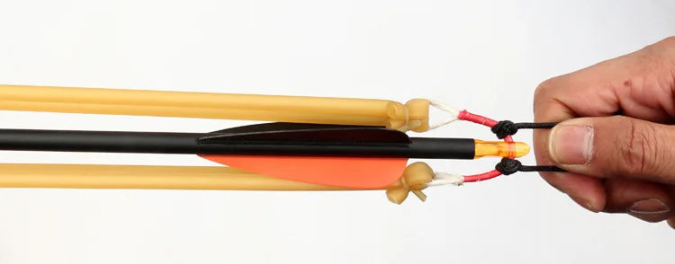 Slingshot Archery Sticking Slingshot Bow Outdoor Wrist Rest-Free Tied Allergic Bow Outdoor Competitive Bow and Arrow Crossbow